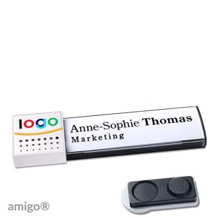 Name badges amigo® alu-print magnet null | smag® magnet, extra strong | null | null | null