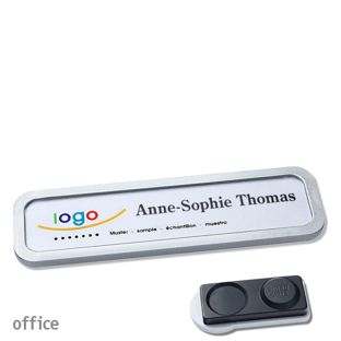 Name badges office quick-print magnet smag® magnet, extra strong | null | 75 x 17 mm