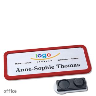 Name badges office quick-print magnet smag® magnet, extra strong | null | 75 x 27 mm