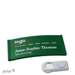 Name badges color-complete magnet smag® Magnet | green | 65 x 30 mm