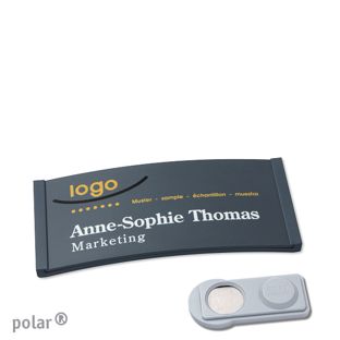 Name badges color-complete magnet smag® Magnet | anthracite | 65 x 30 mm