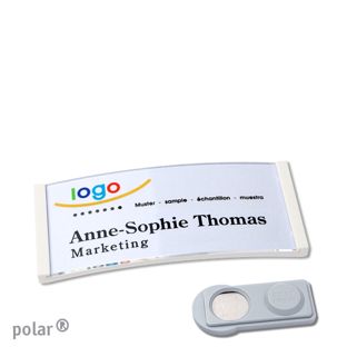 Jmenovky polar® quick-print, magnet Magnet smag® | bílá | 65 x 30 mm