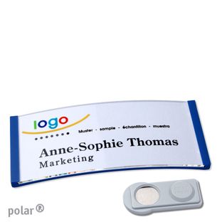 Name badges polar® quick-print magnet smag® Magnet | null | 74 x 34 mm