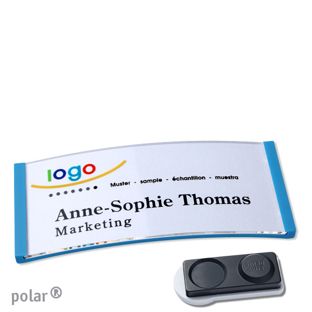 Name badges polar® quick-print magnet smag® magnet, extra strong | null | 74 x 34 mm