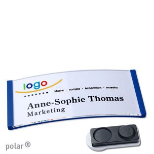 Name badges polar® quick-print magnet smag® magnet, extra strong | null | 74 x 34 mm