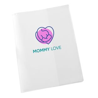 Covers for maternity records, custom-made 3-coloured | Open format: 180 x 260 mm Closed format: 180 x 130 mm | Screen printing | transparent | soft PVC | null