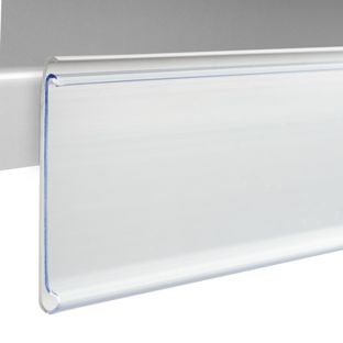 Data strips DBR, self-adhesive, with grip edge 39 mm | 1000 mm | white  | for sticking (standard adhesive tape) 