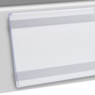 Data strips DBR, self-adhesive, with C-snap 105 mm | 100 mm | for sticking (foam adhesive tape) 