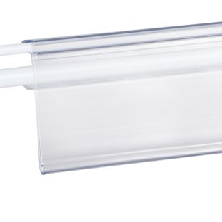 Data strips WWT for Wanzl and Wire-Tech wire shelves 980 mm