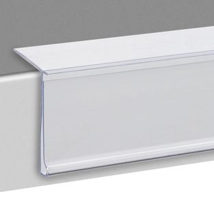 Data strips HE, self-adhesive, 15° reading angle 26 mm | 100 mm | transparent  | for sticking (standard adhesive tape) 