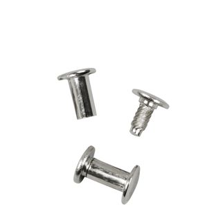 Binding screws with hammertop, nickel-plated 14 mm