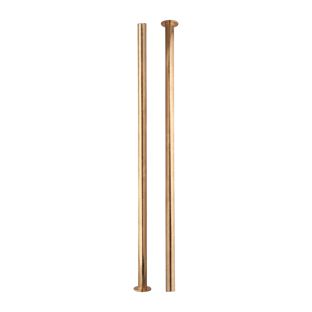 Binding screws, brass-plated 110 mm | sleeve nut with smooth head, screw with slotted head 
