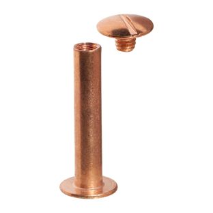 Binding screws, copper-plated 25 mm