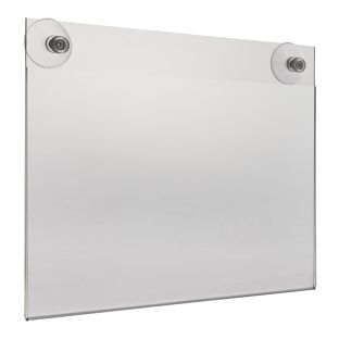Acrylic pockets with suction cups A4  | Landscape 
