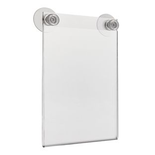 Acrylic pockets with suction cups portrait | A6