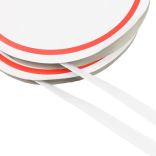 Hook and loop tape self-adhesive, set of 25 m loop tape and 25 m hook tape 16 mm | white 