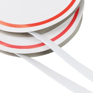 Hook and loop tape self-adhesive, set of 25 m loop tape and 25 m hook tape 20 mm | white 