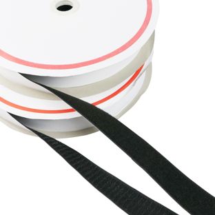 Hook and loop tape self-adhesive, set of 25 m loop tape and 25 m hook tape 38 mm | null