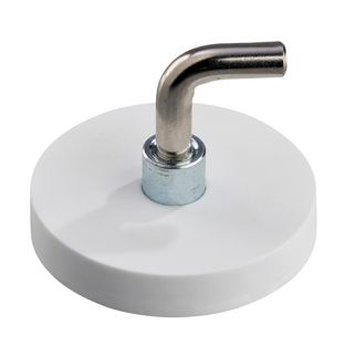 Rubber-coated magnet with hook, L-shaped 31 mm | null