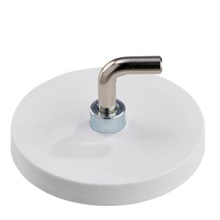 Rubber-coated magnet with hook, L-shaped 43 mm | null