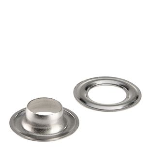 Stainless steel grommets, self-piercing Round eyelets #2 (⌀ 9.2 mm) 