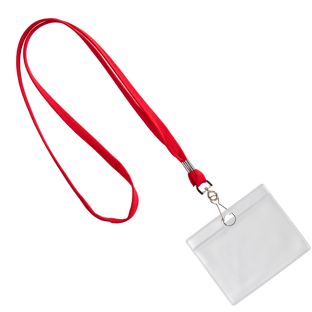ID card holder with lanyard landscape | null | 86 x 54 mm