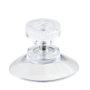 Thumb screw suction cups 30 mm | M4, 6 mm long  | knurled nut made of transparent plastic 