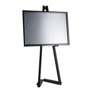 Mobile aluminium easel with snap frame black  | 1000 mm | A2 420 x 594 mm 