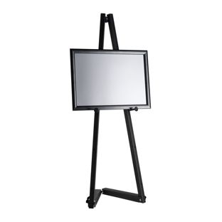 Mobile aluminium easel with snap frame black  | 1000 mm | A3 297 x 420 mm 