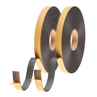 Magnetic tape with counterpart, self-adhesive A+B (SET) - Standard adhesive  | 25.4 mm