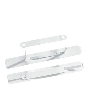 File System cardboard with prongs, self-adhesive, 3 Parts, 150 x 20 mm, white 