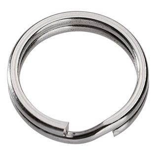 Key rings, nickel-plated, flat 15 mm