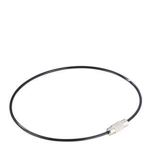 Wire keyrings with screw connector, colored coating null | 220 mm