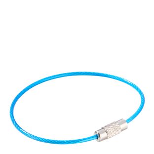 Wire keyrings with screw connector, colored coating null | 150 mm