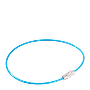 Wire keyrings with screw connector, colored coating null | 220 mm