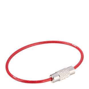 Wire keyrings with screw connector, colored coating null | 110 mm