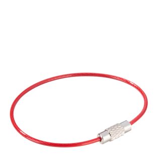 Wire keyrings with screw connector, colored coating null | 150 mm