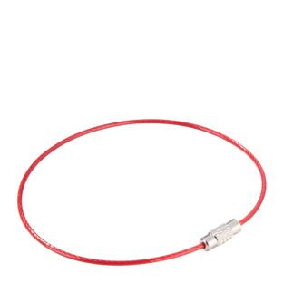 Wire keyrings with screw connector, colored coating null | 220 mm