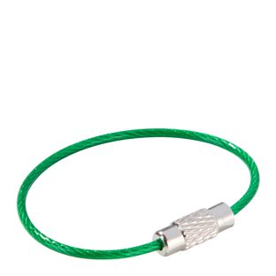 Wire keyrings with screw connector, colored coating null | 110 mm