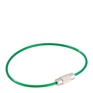 Wire keyrings with screw connector, colored coating null | 150 mm