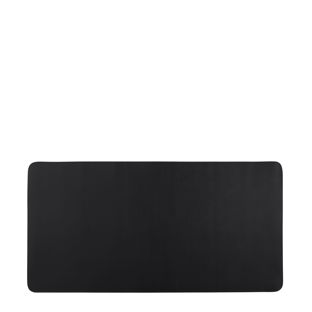 Leatherette desk pad black  | 80 x 40 cm 