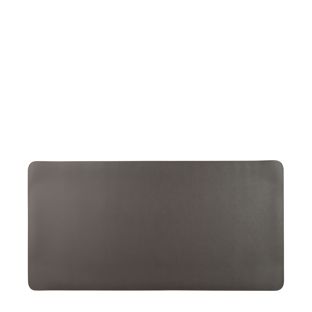 Leatherette desk pad dark grey  | 80 x 40 cm 