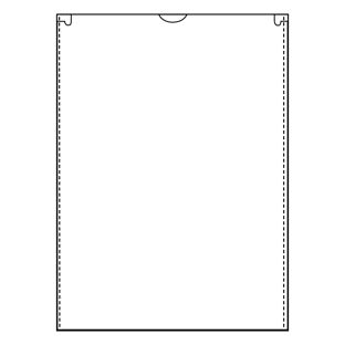 Document sleeves, 148 x 210 mm, short edge open, transparent 