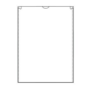 Document sleeves, 210 x 297 mm, short edge open, transparent 