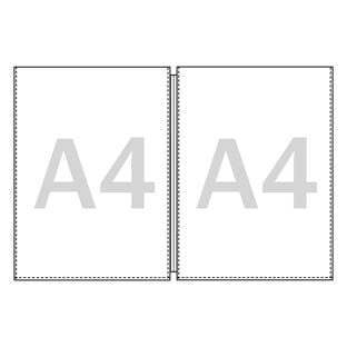 Double protective covers for menu cards A4 smooth 