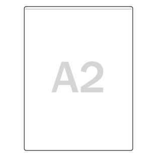 Document sleeves, transparent A2 