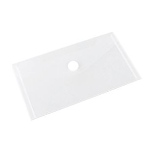 Document pouch DIN long, hook and loop fastener, PP film, matt-transparent 