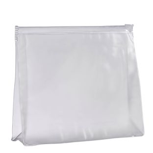 Zip-Pouch for inserts A5, long edge open, transparent 