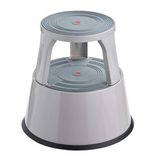 Kick step, metal, 2 steps grey 