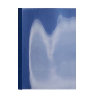 Thermal binding folder A4 with slot, leather board, 30 sheets, dark blue  | 240 g/m² | 3 mm